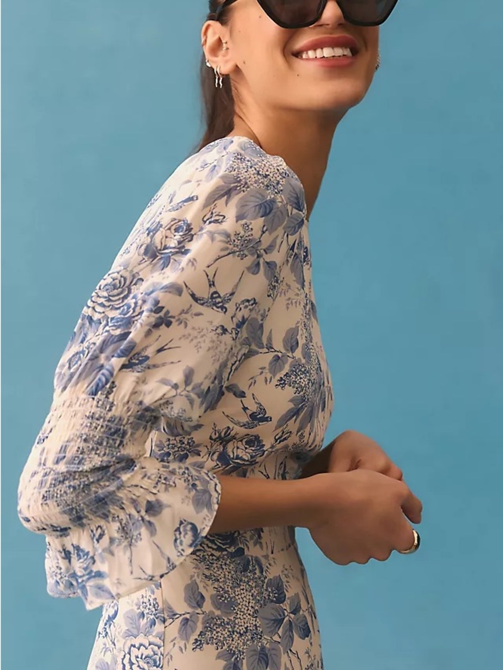 Reformation Carolena Pompadour Midi Dress - Picture 4 of 9